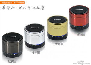 蔡琴无线蓝牙音箱V9土豪金 动人音效与免提通话的经典之选